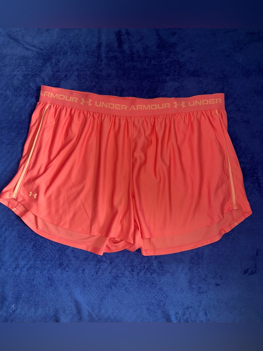 Under Armour Women's Moisture Wicking Pockets Gym Shorts 3XL Pink Loose Fit NWT